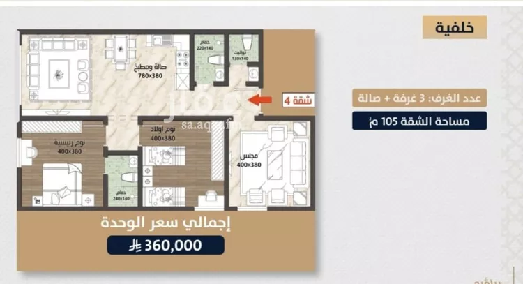 شقة للبيع في شارع الامير عبدالمجيد, حي الصواري, مدينة جدة, منطقة مكة المكرمة