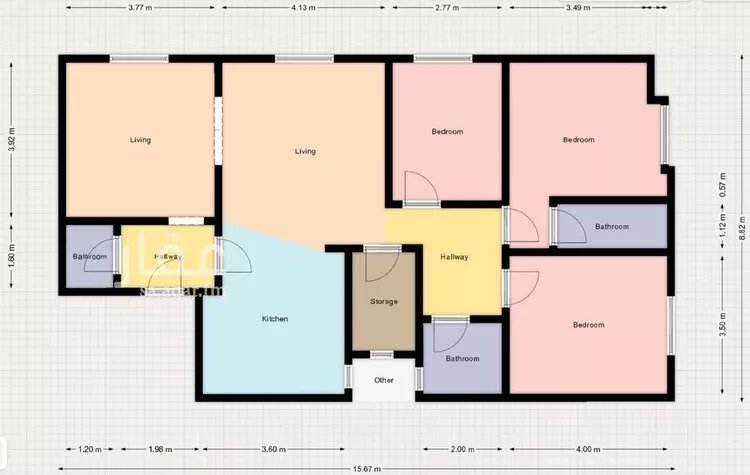 شقة للبيع في شارع الجيرة, حي النرجس, مدينة الرياض, منطقة الرياض صورة 3