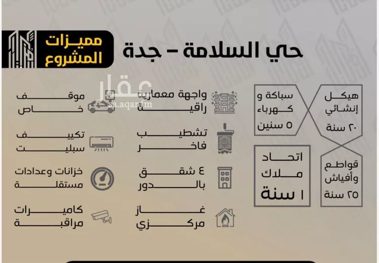 شقة للبيع في شارع مناره المروه, حي السلامة, مدينة جدة, منطقة مكة المكرمة صورة 4