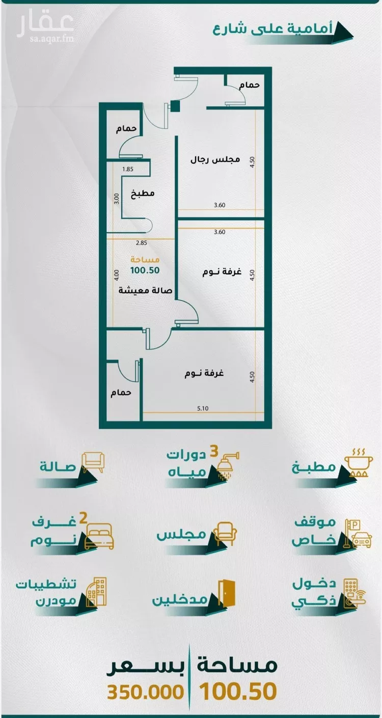 شقة للبيع في شارع ابن الشرف, حي الجامعة, مدينة جدة, منطقة مكة المكرمة صورة 2