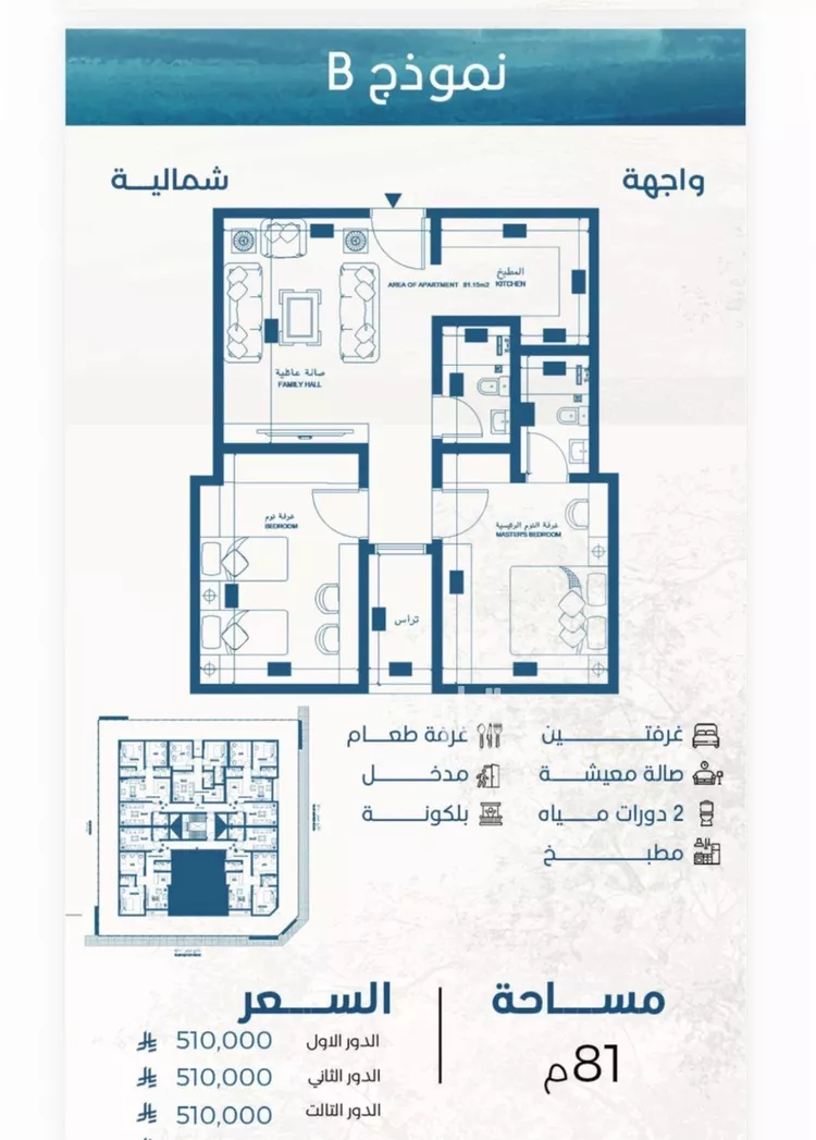 شقة للبيع في شارع الامير, حي الرويس, مدينة جدة, منطقة مكة المكرمة صورة 2