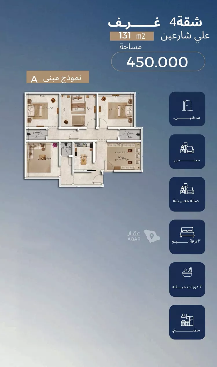 شقة للبيع في شارع قاسيون, حي الياقوت, مدينة جدة, منطقة مكة المكرمة 4
