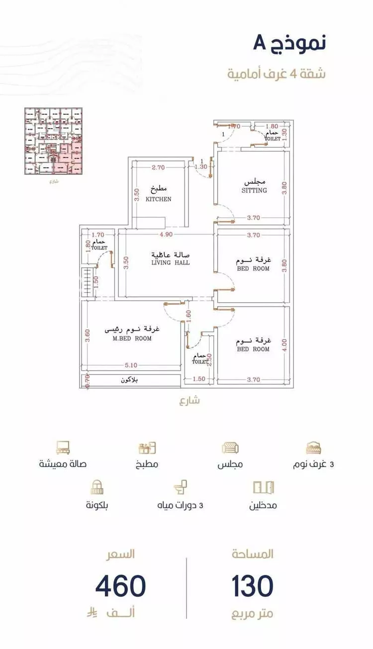 شقة للبيع في شارع أبي الغنائم الحسيني, حي الربوة, مدينة جدة, منطقة مكة المكرمة صورة 5