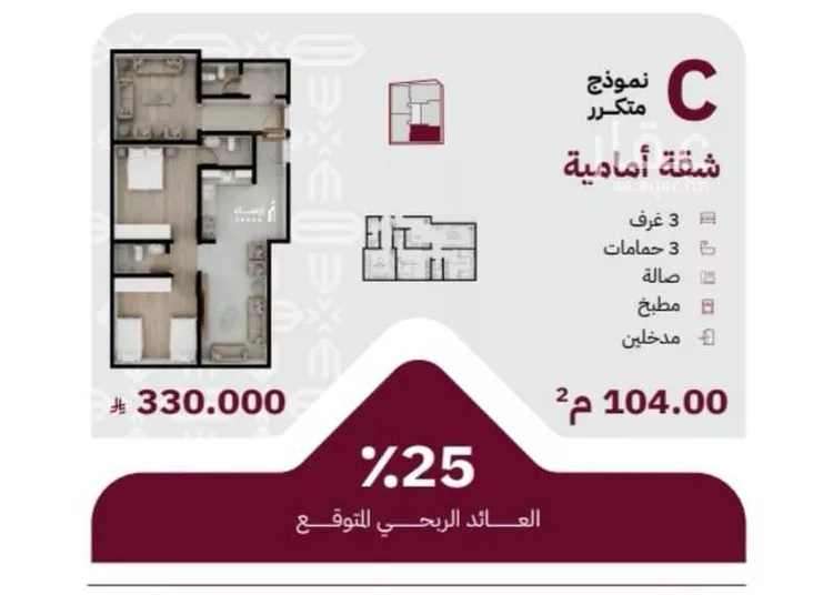 شقة للبيع في شارع عثمان ابن عوف, حي الريان, مدينة جدة, منطقة مكة المكرمة صورة 4