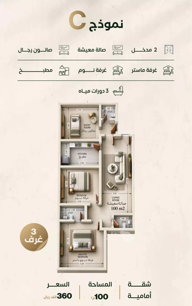شقة للبيع في شارع إبراهيم الزماوي, حي النزهة, مدينة جدة, منطقة مكة المكرمة 5