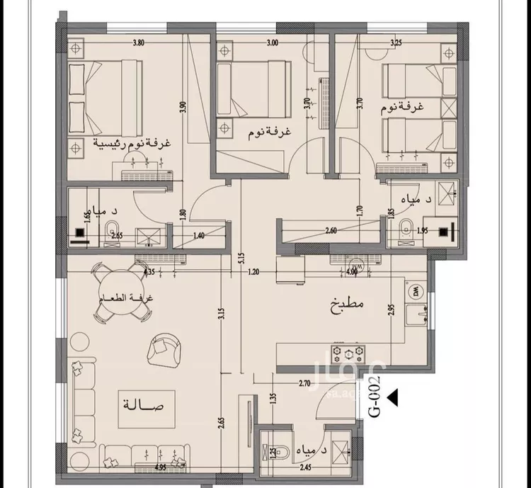 شقة للإيجار في شارع علقمة بن وائل, حي النرجس, مدينة الرياض, منطقة الرياض صورة 5