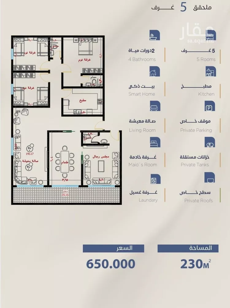شقة للبيع في شارع برهان الدين الداراني, حي الياقوت, مدينة جدة, منطقة مكة المكرمة 7
