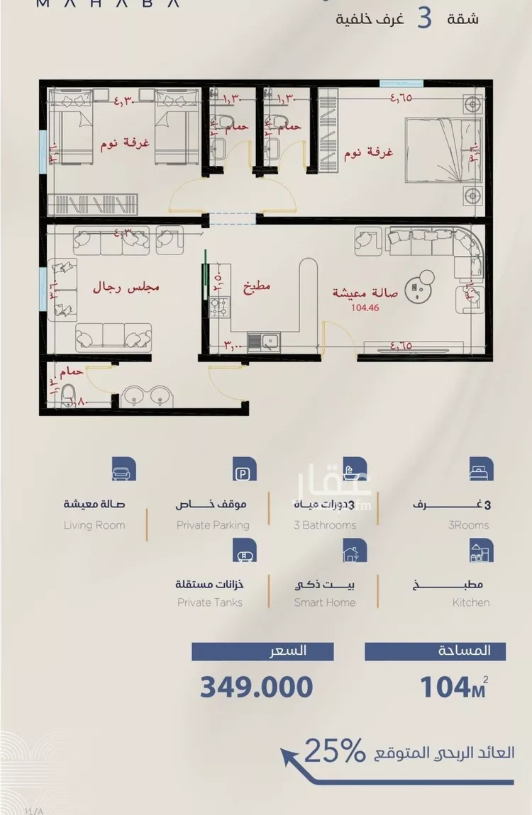 شقة للبيع في شارع شقرون المغراوي, حي الياقوت, مدينة جدة, منطقة مكة المكرمة 7