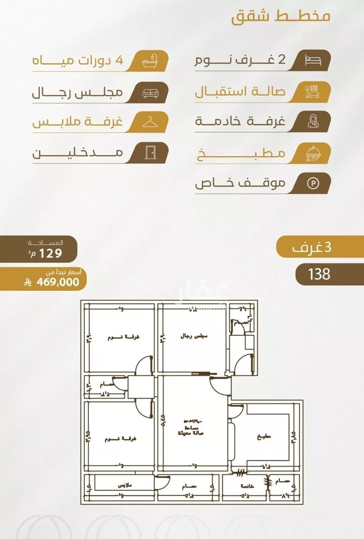 شقة للبيع في شارع سهل بن حنيف, حي الورود, مدينة جدة, منطقة مكة المكرمة صورة 2