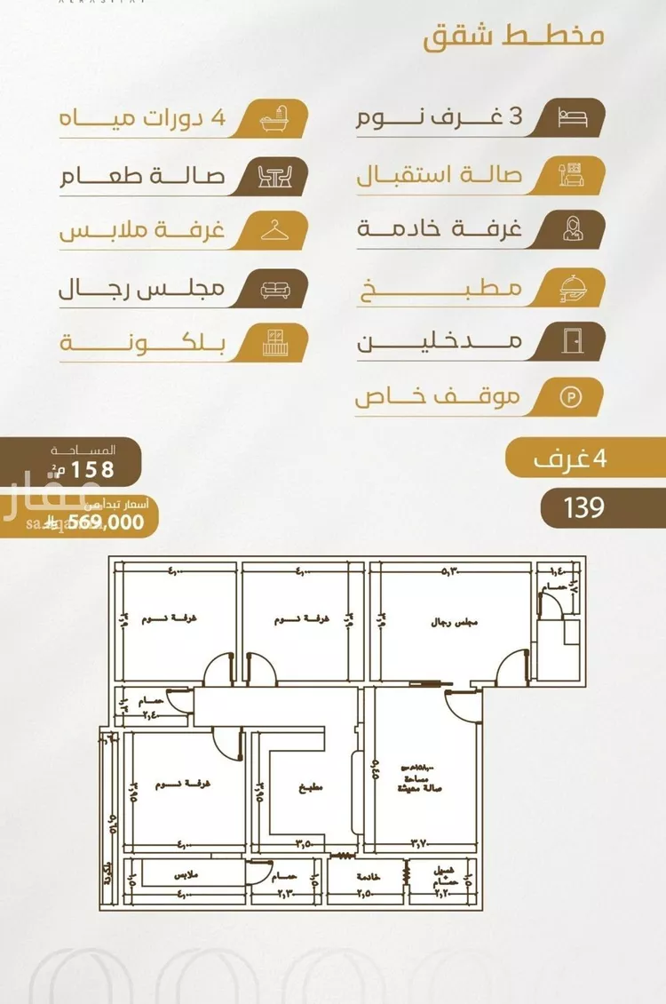 شقة للبيع في شارع سهل بن حنيف, حي الورود, مدينة جدة, منطقة مكة المكرمة صورة 2