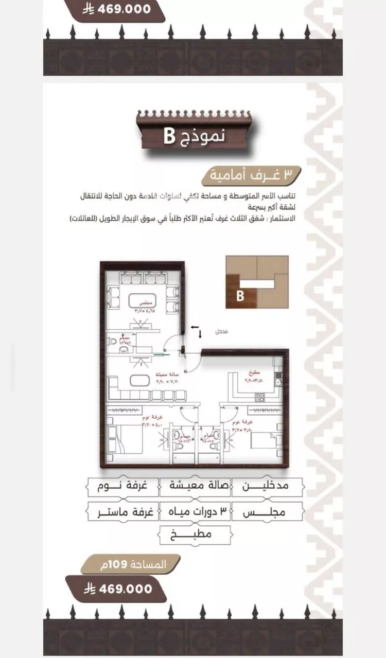 شقة للبيع في شارع اسيد بن الاخنس, حي النعيم, مدينة جدة, منطقة مكة المكرمة صورة 3