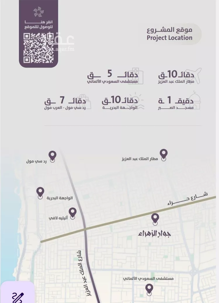 شقة للبيع في شارع عوف الجثممي, حي الزهراء, مدينة جدة, منطقة مكة المكرمة صورة 3