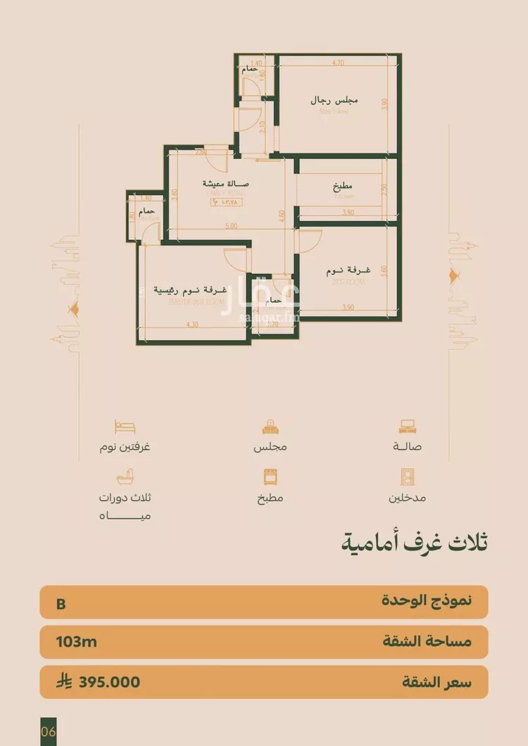 شقة للبيع في شارع عمر الخزاعي, حي الفيصلية, مدينة جدة, منطقة مكة المكرمة صورة 2