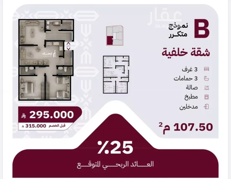 شقة للبيع في شارع عثمان ابن عوف, حي الريان, مدينة جدة, منطقة مكة المكرمة صورة 5