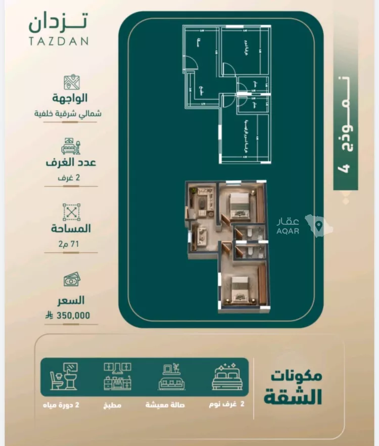 شقة للبيع في شارع مروان العزيز, حي الفيصلية, مدينة جدة, منطقة مكة المكرمة