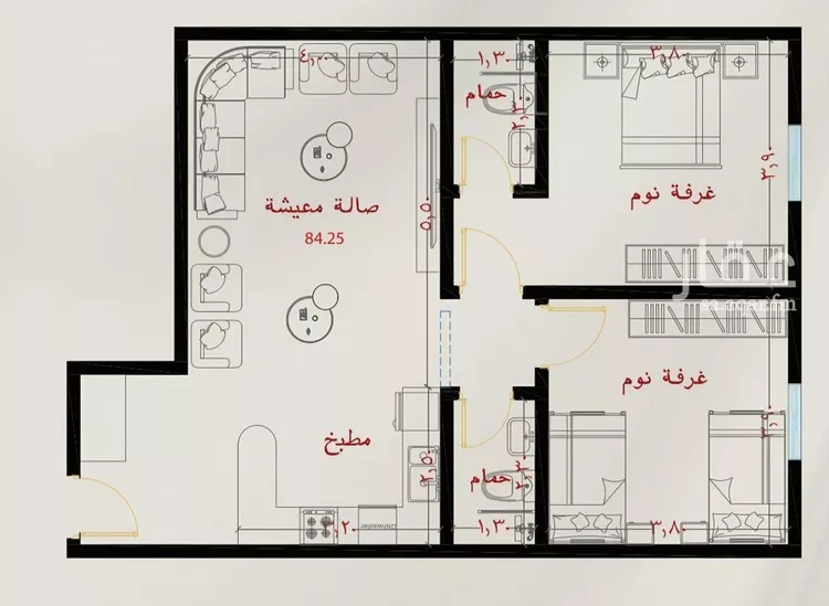 شقة للبيع في شارع الشيخ عيسى بن سلمان ال خليف, حي الياقوت, مدينة جدة, منطقة مكة المكرمة 10