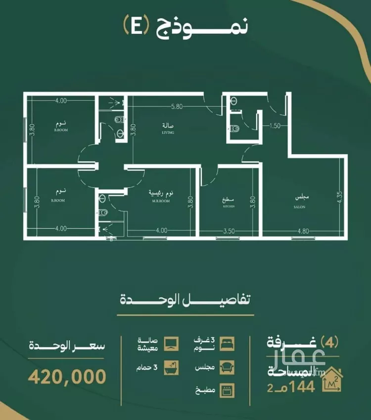 شقة للبيع في شارع عبدالقادر البغدادي, حي الصفاء, مدينة جدة, منطقة مكة المكرمة صورة 3