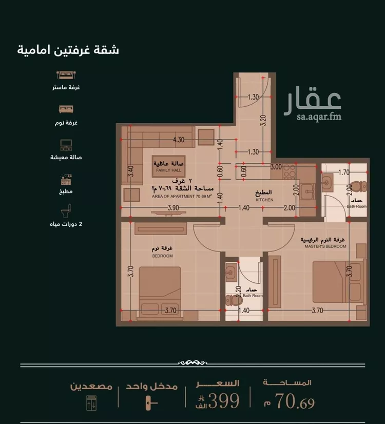 شقة للبيع في حي النعيم, مدينة جدة, منطقة مكة المكرمة