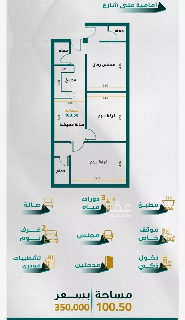 شقة للبيع في شارع غير مسمى, حي الروابي, مدينة جدة, منطقة مكة المكرمة