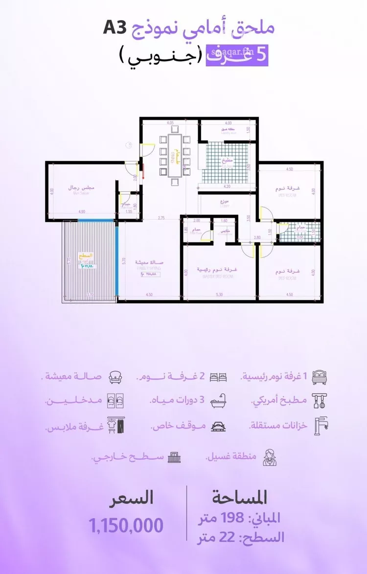 شقة للبيع في حي أبحر الجنوبية, مدينة جدة, منطقة مكة المكرمة صورة 3