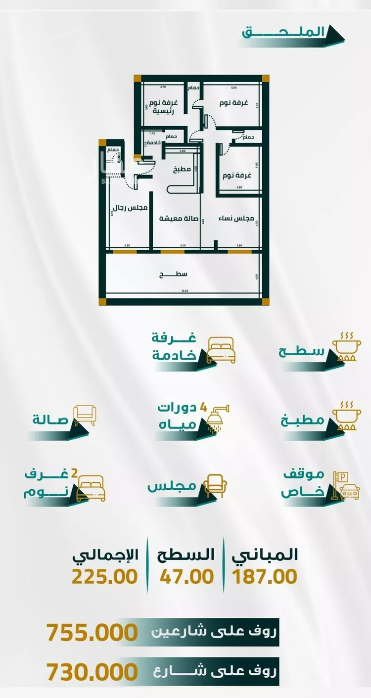 شقة للبيع في شارع طريق الملك عبدالله, حي الفيحاء, مدينة جدة, منطقة مكة المكرمة