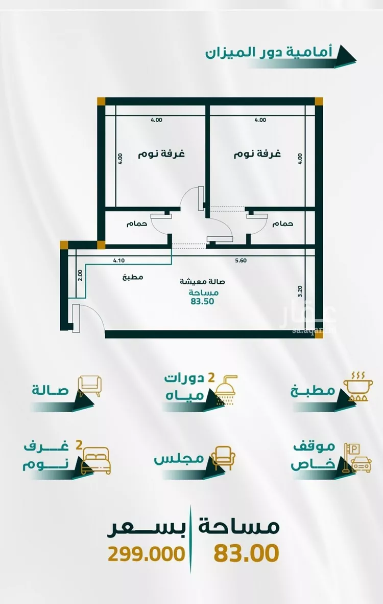 شقة للبيع في حي الفيحاء, مدينة جدة, منطقة مكة المكرمة