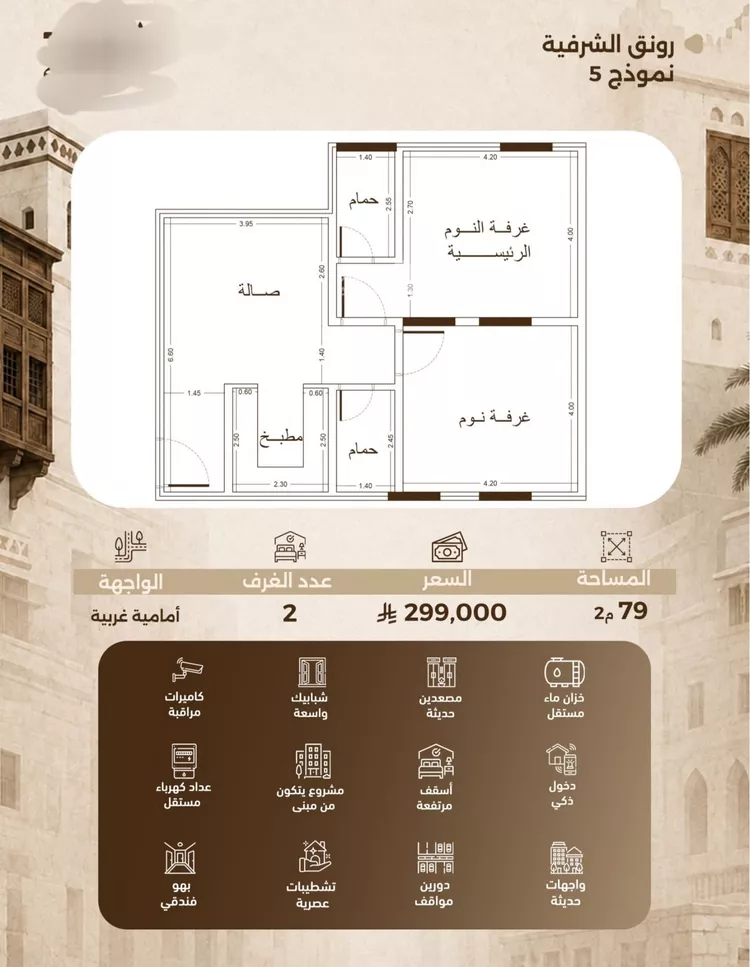 شقة للبيع في شارع حمزه بن عبدالمطلب, حي الشرفية, مدينة جدة, منطقة مكة المكرمة