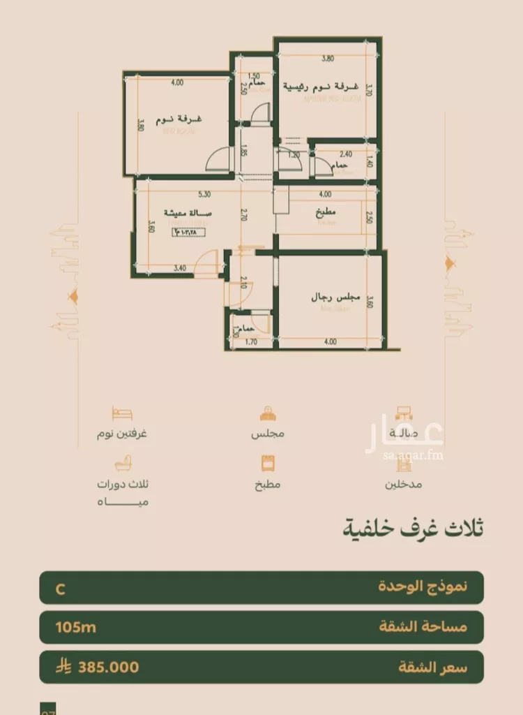 شقة للبيع في شارع عتاب بن سليم, حي الفيصلية, مدينة جدة, منطقة مكة المكرمة صورة 5