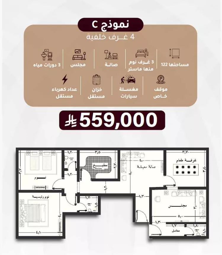 شقة للبيع في شارع عمر بن ابى سرح, حي الصفاء, مدينة جدة, منطقة مكة المكرمة صورة 5