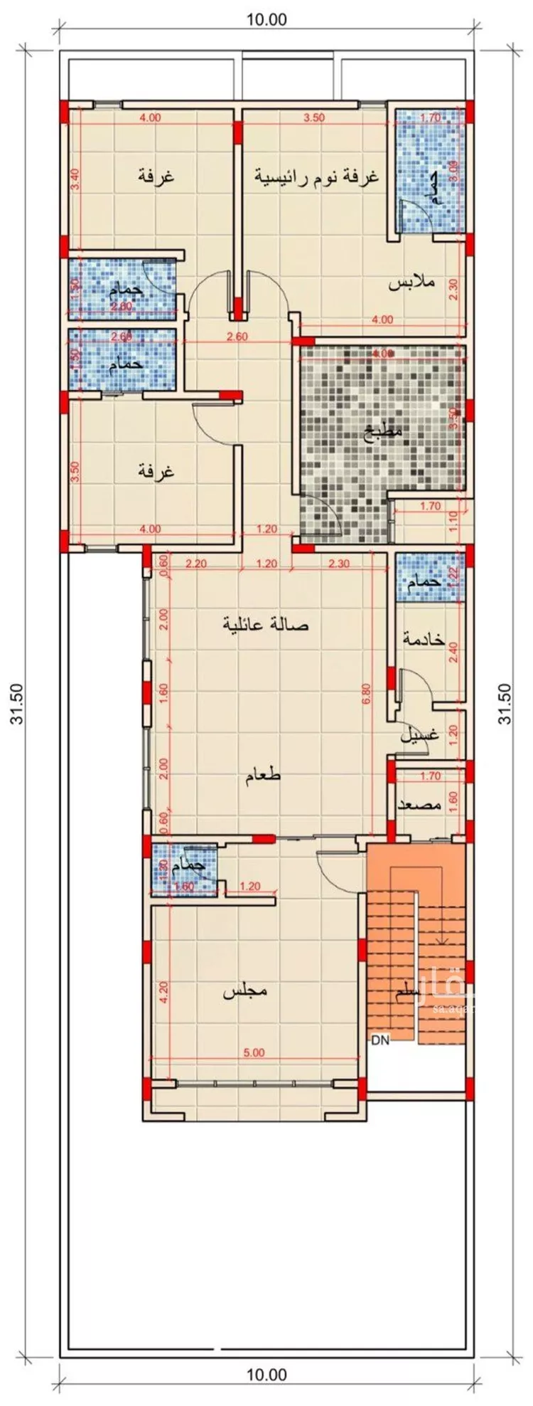 دور للبيع في شارع الامير فيصل بن بندر بن عبدالعزيز, حي النرجس, مدينة الرياض, منطقة الرياض صورة 2