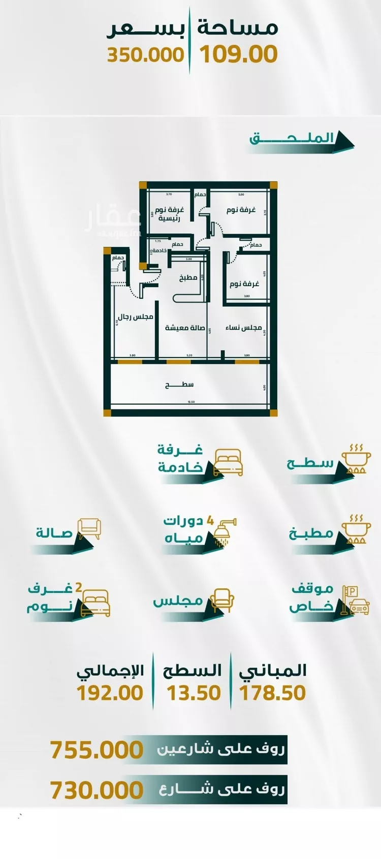 Apartment for Sale in Jeddah Al Fayha'a