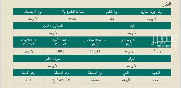 شقة للبيع في شارع محمود عارف, حي الروضة, مدينة جدة, منطقة مكة المكرمة صورة 4