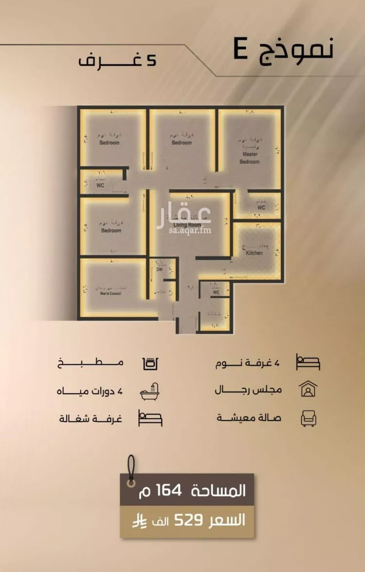 شقة للبيع في شارع زيد بن قيس, حي الفيصلية, مدينة جدة, منطقة مكة المكرمة صورة 3