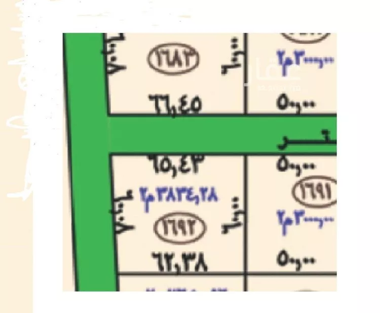 أرض للبيع في شارع شارع 510, مدينة مخطط استراحات العماريه, منطقة الرياض صورة 2