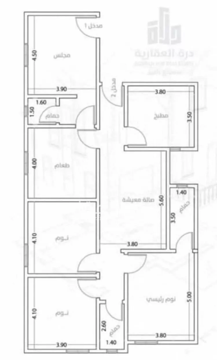 شقة للإيجار في شارع ابراهيم بن عيدان ، حي الرحاب ، جدة ، جدة