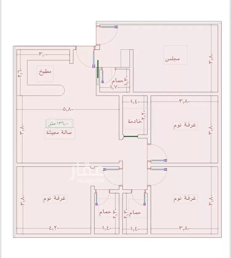 شقة للبيع في شارع السامر, حي الواحة, مدينة جدة, منطقة مكة المكرمة صورة 2