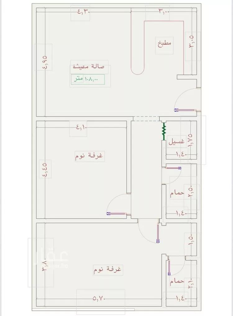 شقة للبيع في شارع عمر الخردلي, حي الجامعة, مدينة جدة, منطقة مكة المكرمة