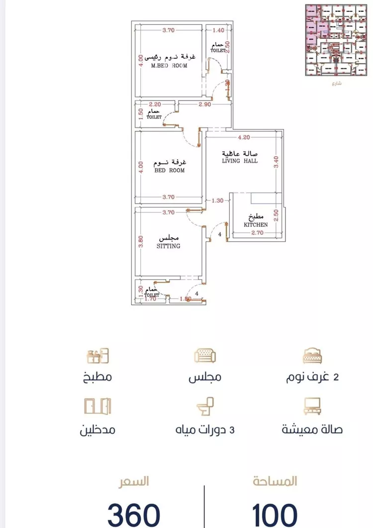 شقة للبيع في شارع أبي الغنائم الحسيني, حي الربوة, مدينة جدة, منطقة مكة المكرمة صورة 2