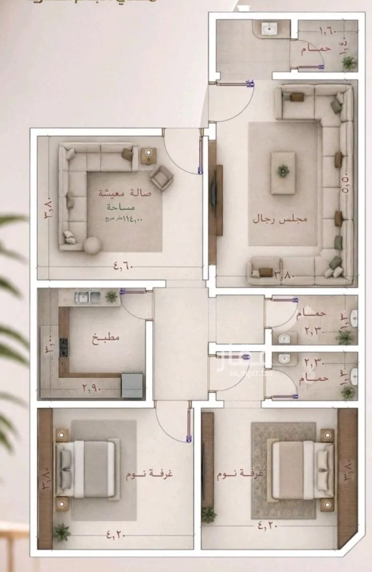 شقة للبيع في شارع عمارة بن فارس, حي النزهة, مدينة جدة, منطقة مكة المكرمة صورة 4
