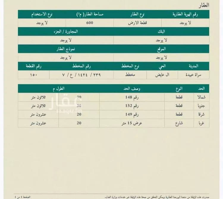 أرض للبيع في سراة عبيدة ، سراة عبيدة