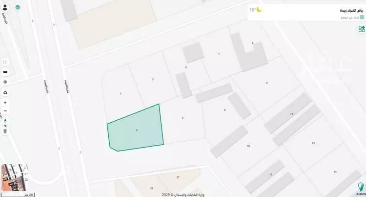 أرض للبيع في شارع التليبيث, حي زبيدة, مدينة رياض الخبراء, منطقة القصيم