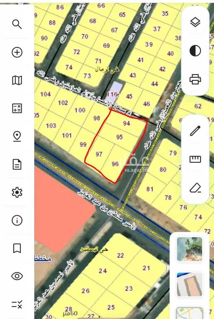 أرض للبيع في شارع 22816509, حي حي ج5, مدينة بقعاء, منطقة حائل صورة 2