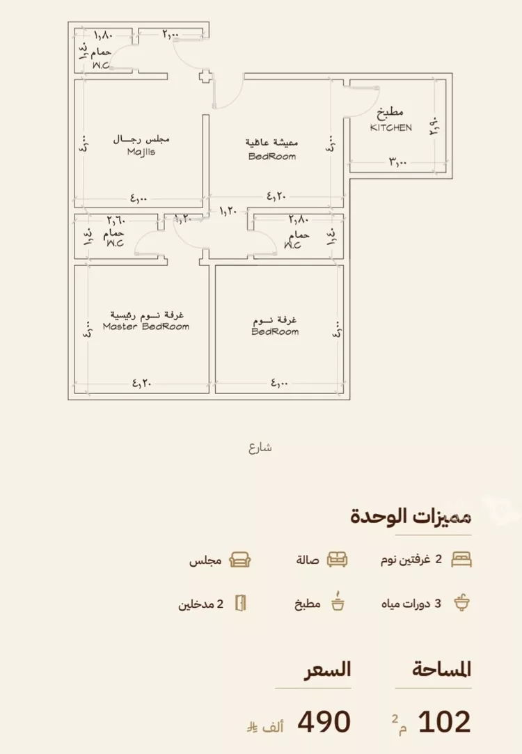 شقة للبيع في حي بني مالك, مدينة جدة, منطقة مكة المكرمة 2