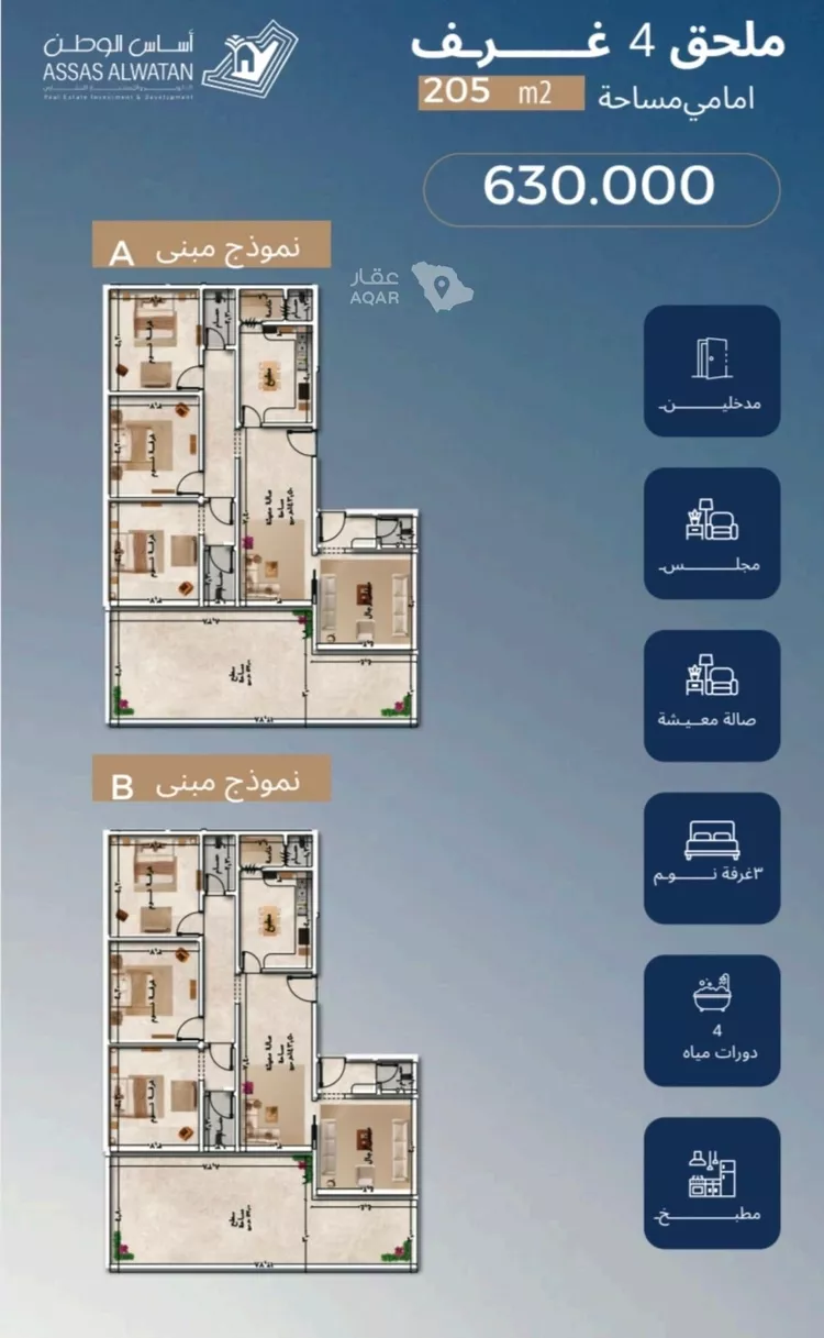 شقة للبيع في حي الجامعة, مدينة جدة, منطقة مكة المكرمة 2