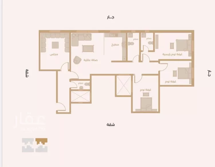 شقة للبيع في شارع البجادية, حي غرناطة, مدينة الرياض, منطقة الرياض