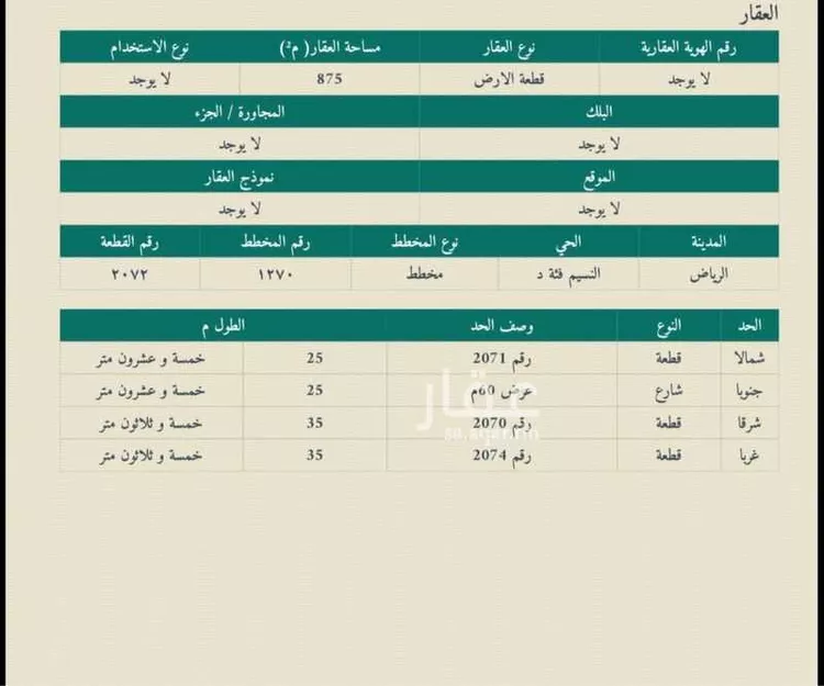 أرض للبيع في شارع طريق الامير سعد بن عبدالرحمن الاول, حي النسيم الغربي, مدينة الرياض, منطقة الرياض