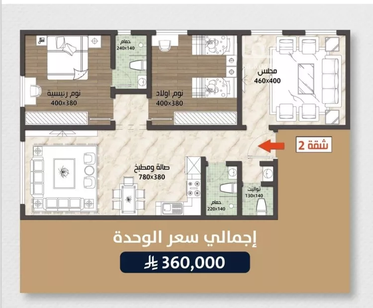 شقة للبيع في شارع الامير عبدالمجيد, حي الصواري, مدينة جدة, منطقة مكة المكرمة صورة 2