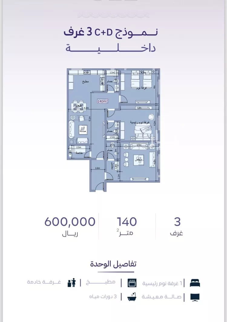 شقة للبيع في شارع خضر افندي, حي الزهراء, مدينة جدة, منطقة مكة المكرمة صورة 2