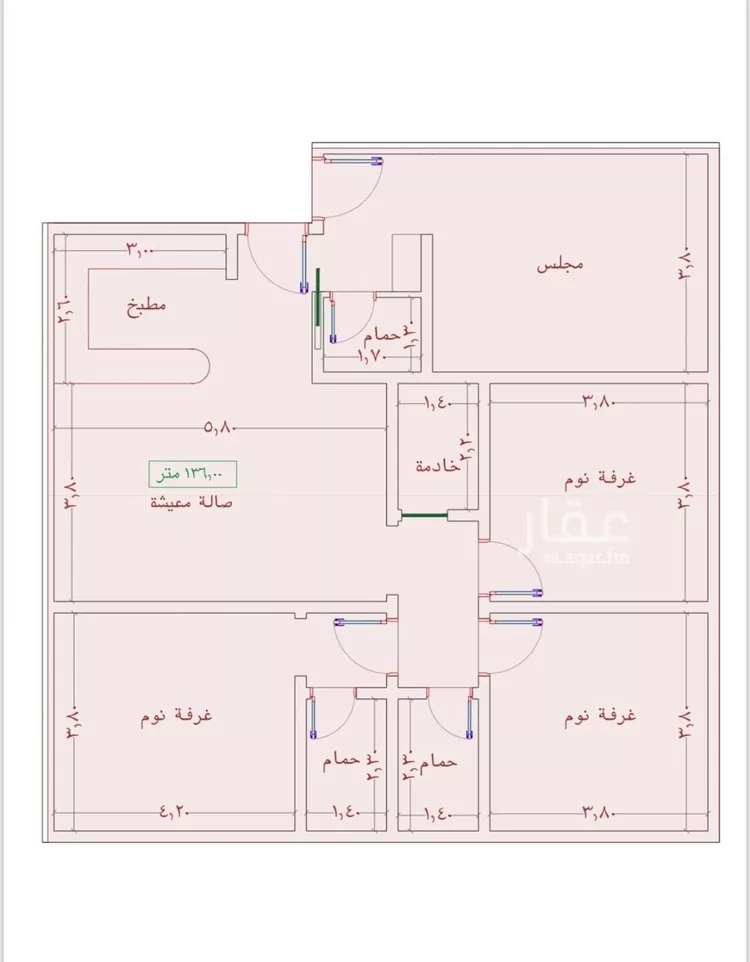 شقة للبيع في شارع السامر, حي الواحة, مدينة جدة, منطقة مكة المكرمة صورة 2