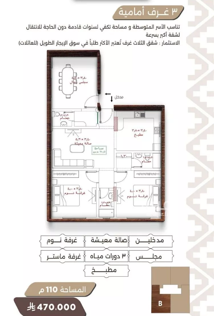 شقة للبيع في شارع اسيد بن الاخنس, حي النعيم, مدينة جدة, منطقة مكة المكرمة صورة 2